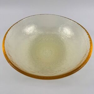 Fire and Light Recycled Glass 8" Salad Bowl Citrus Yellow California